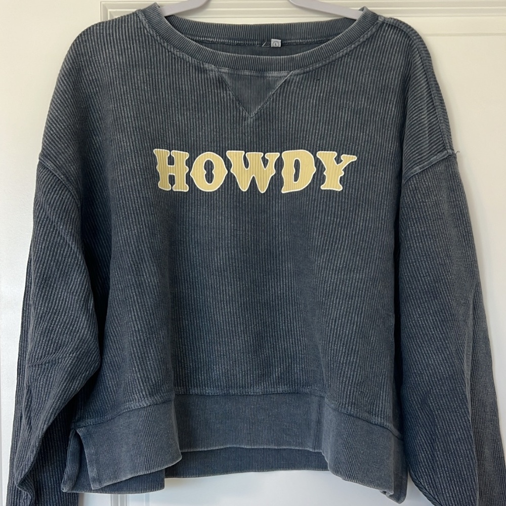 Women’s corded sweatshirt